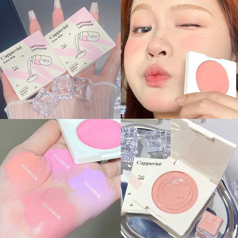 Phấn Má Hồng Dạng Kem Cappuvini Tông Lì Làm Sáng Da Chống Nước Lâu Trôi Không Dễ Phai