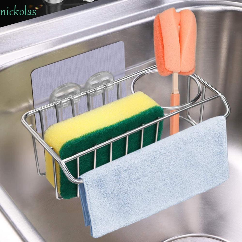 NICKOLAS Giá Đỡ Mút Rửa Chén 304 SUS Chống Thấm Nước Chống Rỉ Sét Tiện Dụng