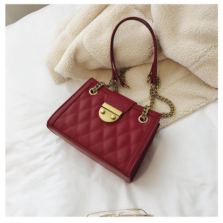 Túi Xách Đeo Vai Màu Đỏ Kích Cỡ Lớn Thời Trang Dành Cho Nữ