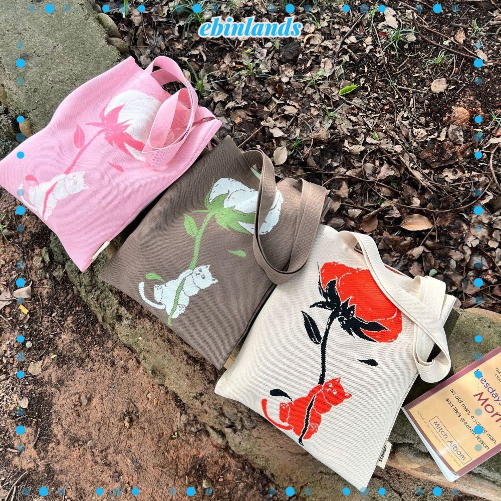 EBINLANDS Túi Xách Dệt Kim Sức Chứa Lớn Thời Trang Cho Nữ