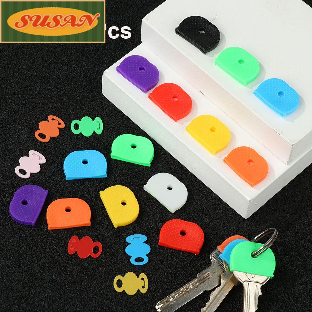 SUSANS Bộ 12 / 24 / 32 Vòng Gắn Chìa Khóa Nhiều Màu Sắc Thời Trang