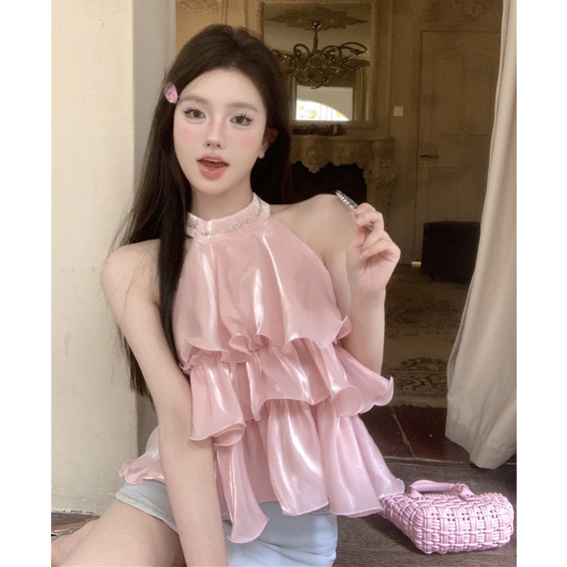 Áo Không Tay Dáng Rộng Thiết Kế Ngọt Ngào Thời Trang