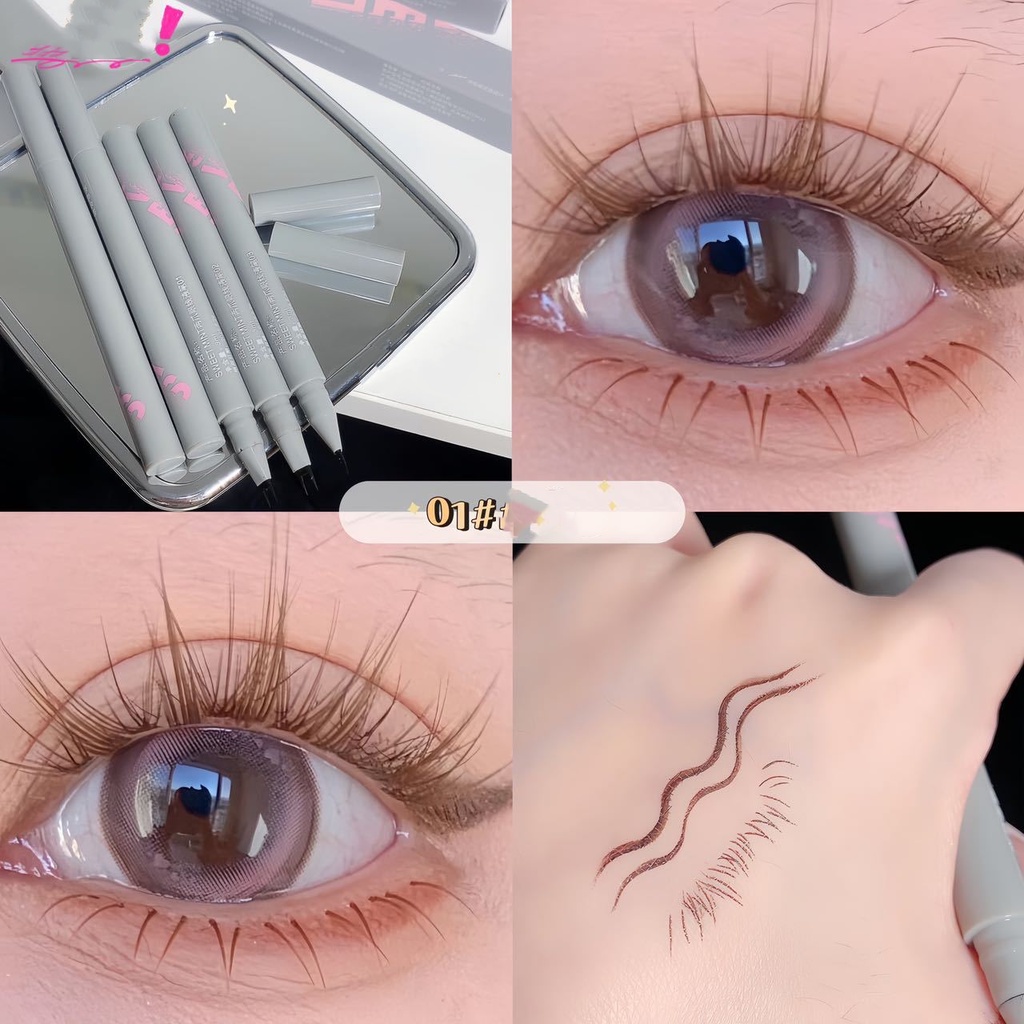 Bút Kẻ Mắt Dạng Lỏng SWEET MINT Ngòi 0.01mm Hai Đầu Siêu Mịn Tự Nhiên Chống Thấm Nước Và Mồ Hôi Không Nhòe