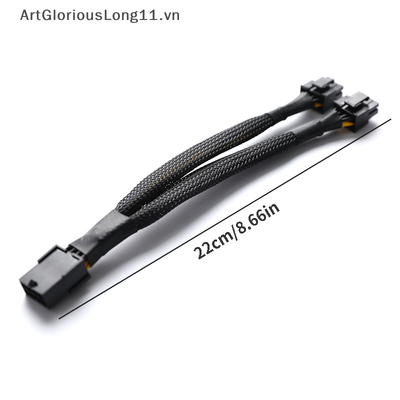 Bộ Chuyển Đổi Nguồn Điện 8 Pin Female Sang Dual 2X 8 Pin (6 + 2) Male.