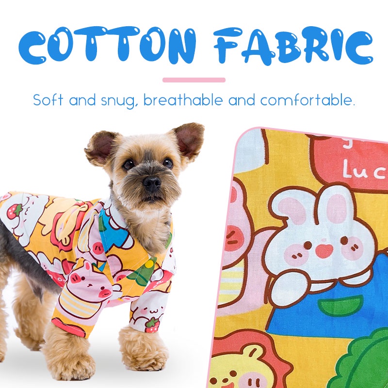 HamshMoc Áo Mềm Nhẹ Thoáng Khí In Họa Tiết Hamsa Dễ Thương Thời Trang Mùa Hè Cho Cún Cưng