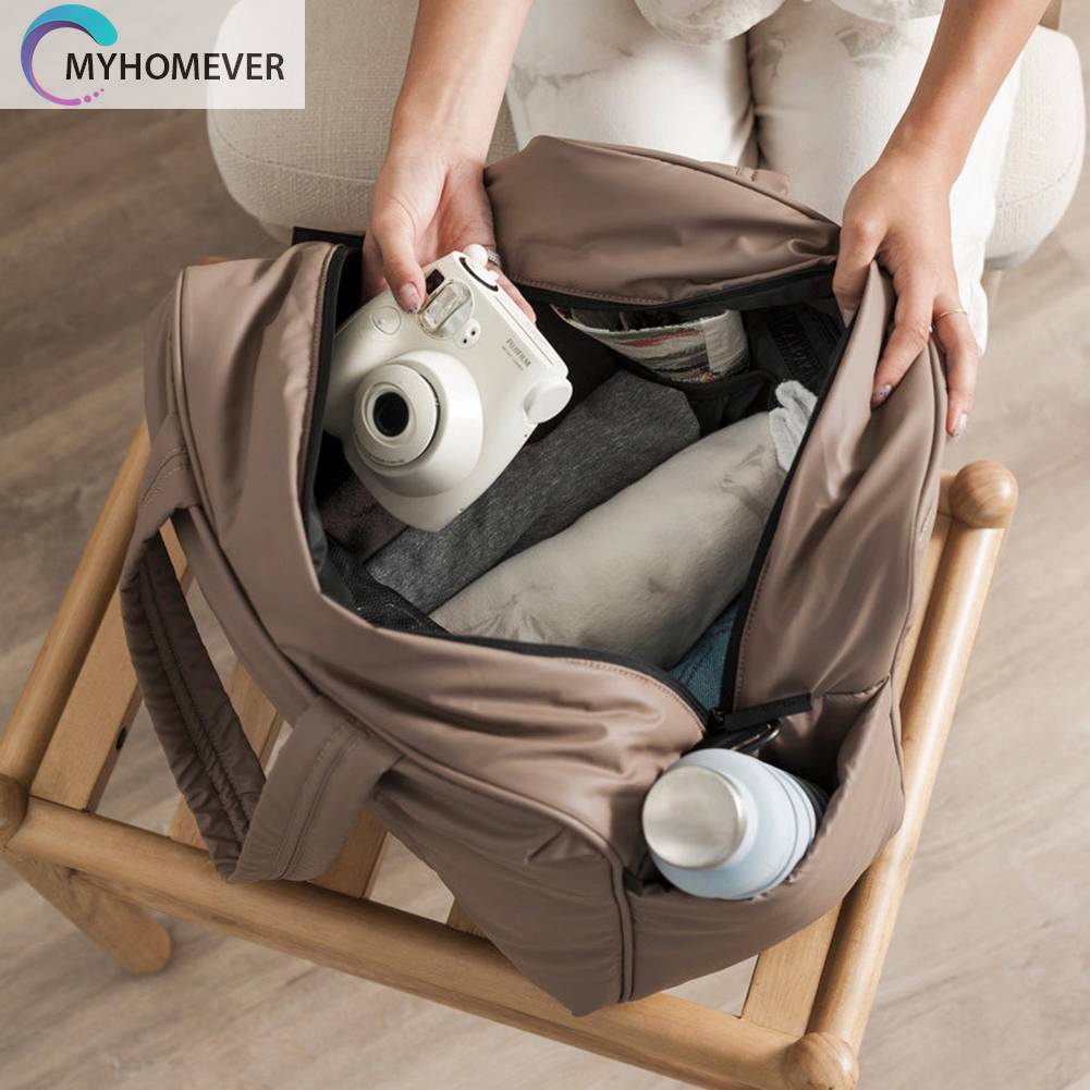 Túi Tote Bằng Nylon Siêu Nhẹ Có Ngăn Đựng Đồ Khô / Ướt Đa Năng Cho Nam Nữ