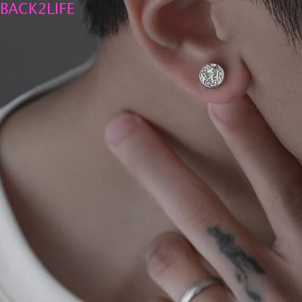 BACK2LIFE Bông Tai Hình Động Vật Bằng Đồng Phong Cách Retro Thời Trang Cho Nam