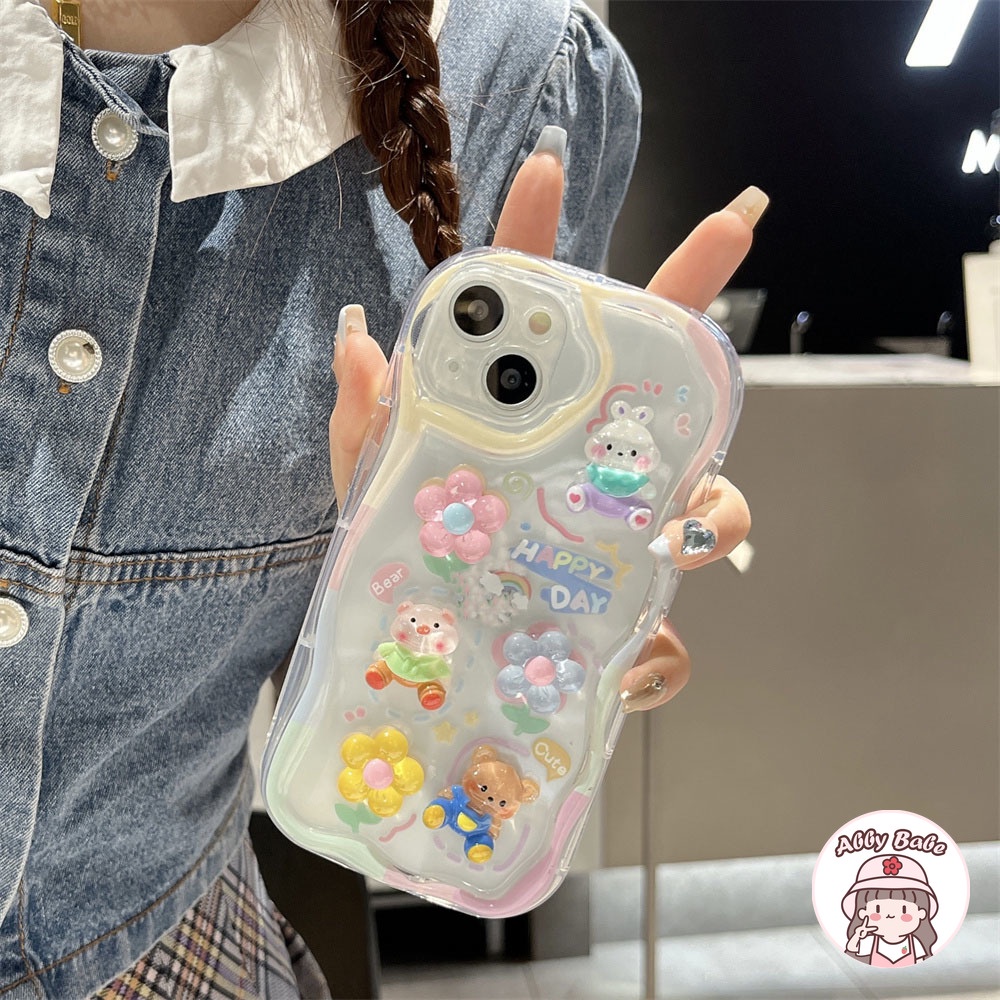 Ốp Điện Thoại TPU Mềm Hình Thỏ 3D Có Gương Trang Điểm Cho IPhone 14 Pro Max 12 11 Pro Max X XS XR 7Plus