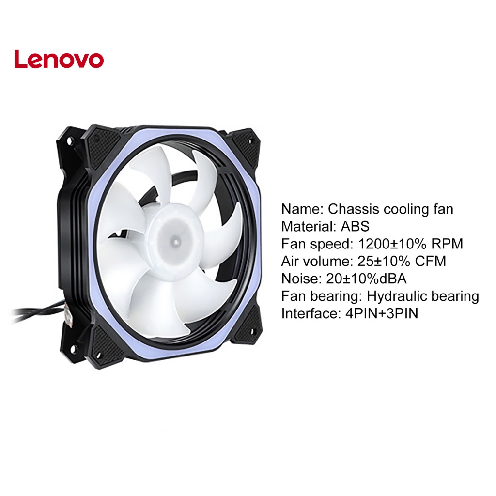 Quạt Làm Mát 12cm Có Đèn LED Hình Hoa Hướng Dương RGB Tiếng Ồn Thấp Cho Máy Tính