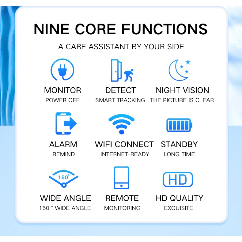 Camera Hành Trình Trong Nhà X6 Quay 360 Độ Kết Nối WIFI Không Dây