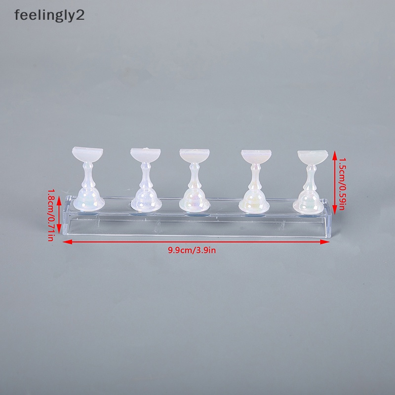 Giá Đỡ Trưng Bày Móng Tay Giả Từ Tính Bằng Acrylic Tiện Dụng Cho Salon