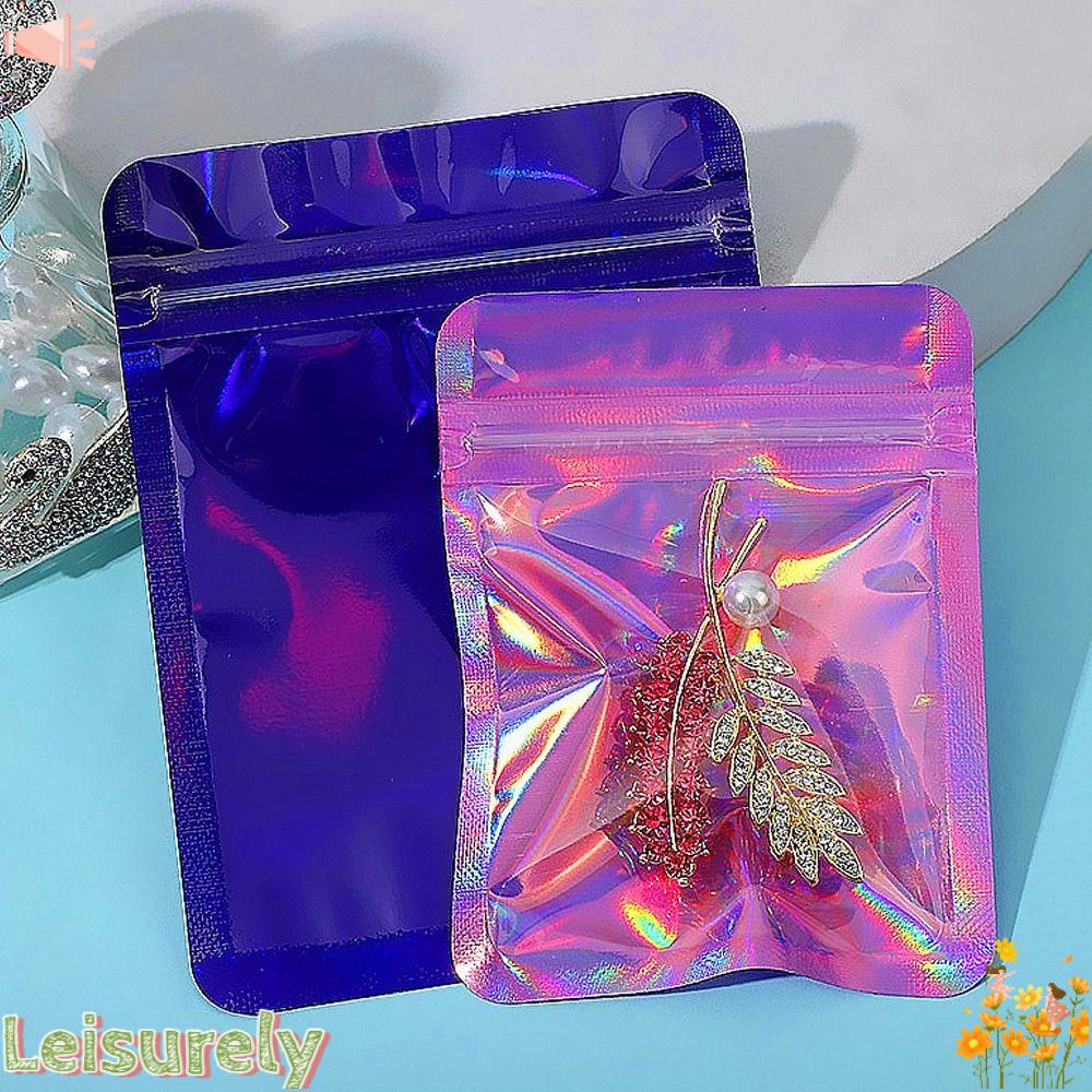 LEILY Bộ 100 Túi Zip Đựng Trang Sức Tiện Lợi