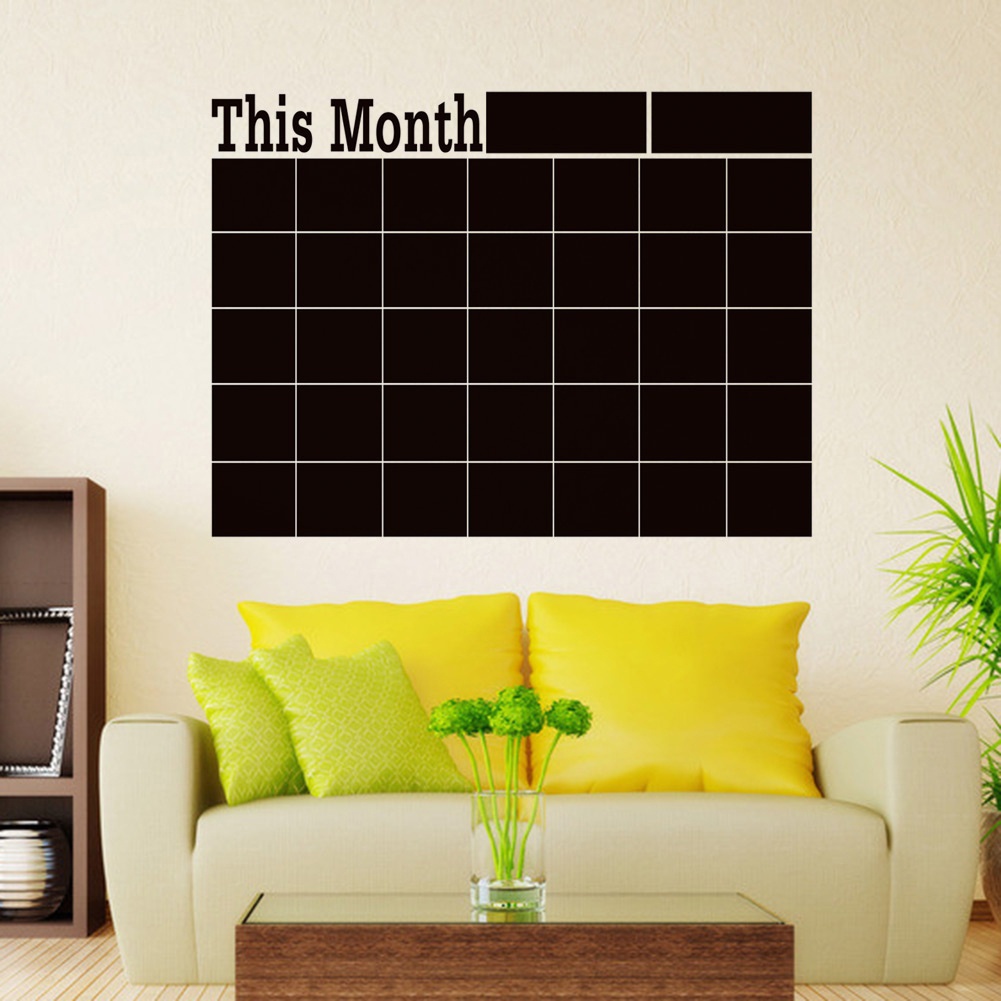 Miếng Dán Tường Dạng Bảng Đen Viết Phấn Dùng Trang Trí Nhà Cửa / Văn Phòng