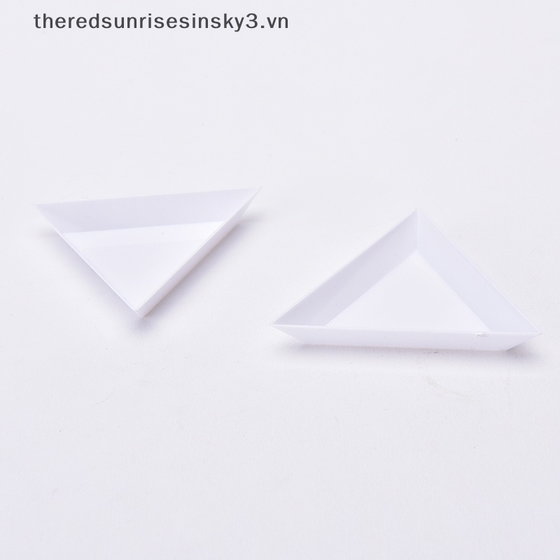 Bộ 2 Hộp Đựng Vật Dụng Hình Tam Giác Trang Trí Móng Tay Điện Thoại