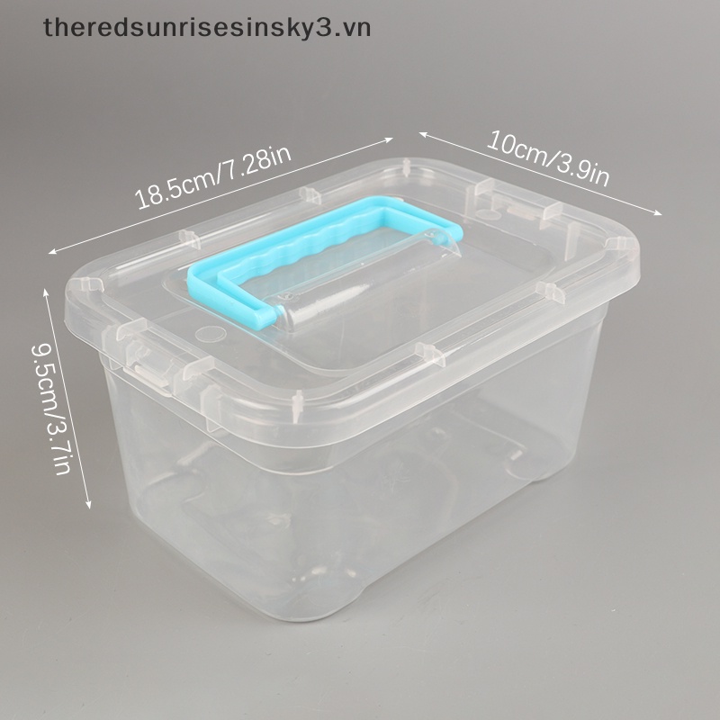 Hộp Đựng Trang Sức Bằng Nhựa Hình Vuông Nhỏ Trong Suốt Thời Trang