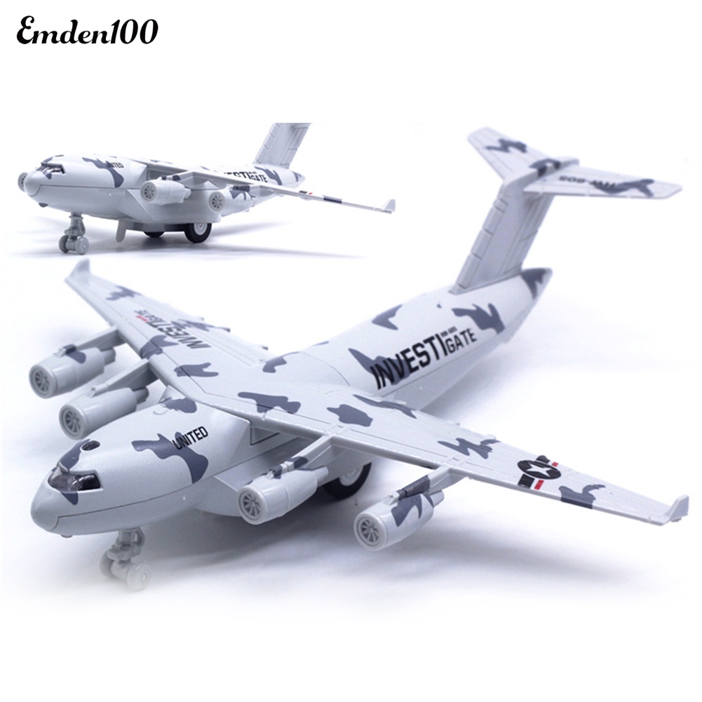 Mô Hình Máy Bay Diecast C17 Có Đèn Và Nhạc