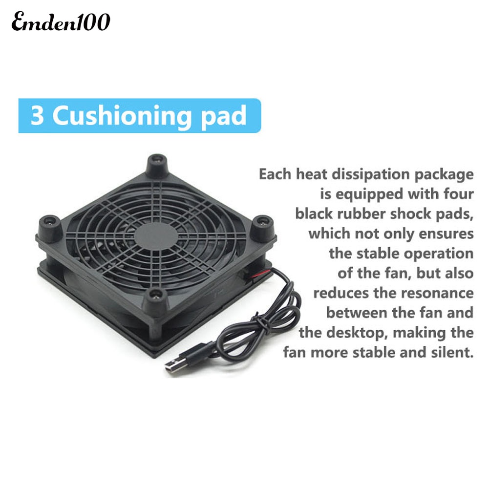 [EMDEN] Bộ Định Tuyến Làm Mát Bộ Định Tuyến Hộp / TV Nguồn Điện 12cm 5V USB