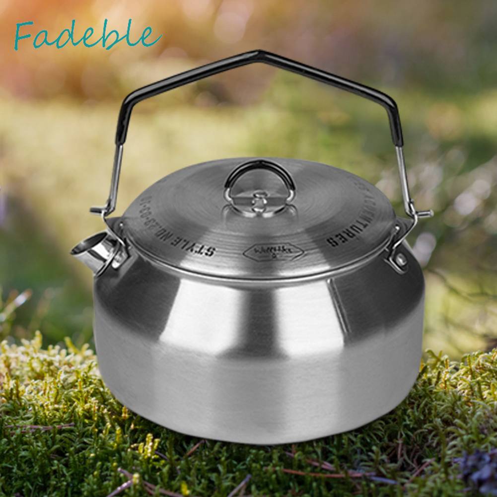 Ấm Đun Nước Mini 1L Có Tay Cầm Chống Bỏng Khi Đi Cắm Trại