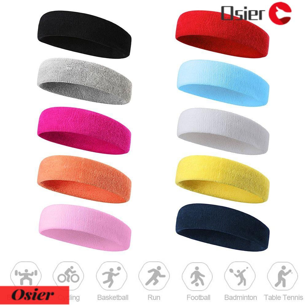 OSIER1 Khăn Quấn Tóc Co Giãn Thấm Hút Mồ Hôi Tiện Dụng Khi Tập Thể Thao