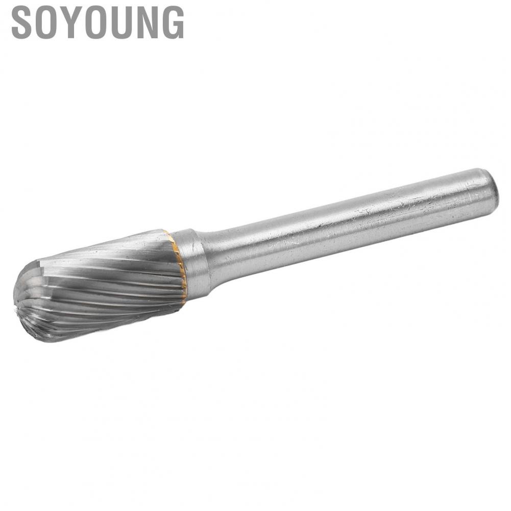 Soyoung Carbide Burr File  Deburring High Efficiency Die Grinder Bit Single Cut for Ship Automobile