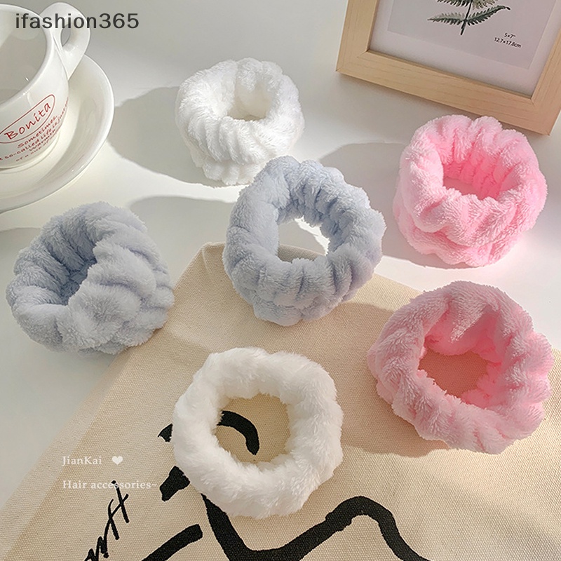 Set 2 Cặp Băng Đeo Cổ Tay Thấm Hút Mồ Hôi Khi Rửa Mặt / Lau Nước ifashion365