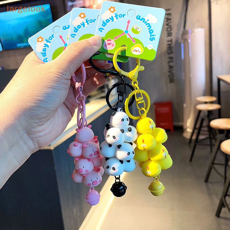 Móc Khóa Nhựa PVC Hình Động Vật Dễ Thương