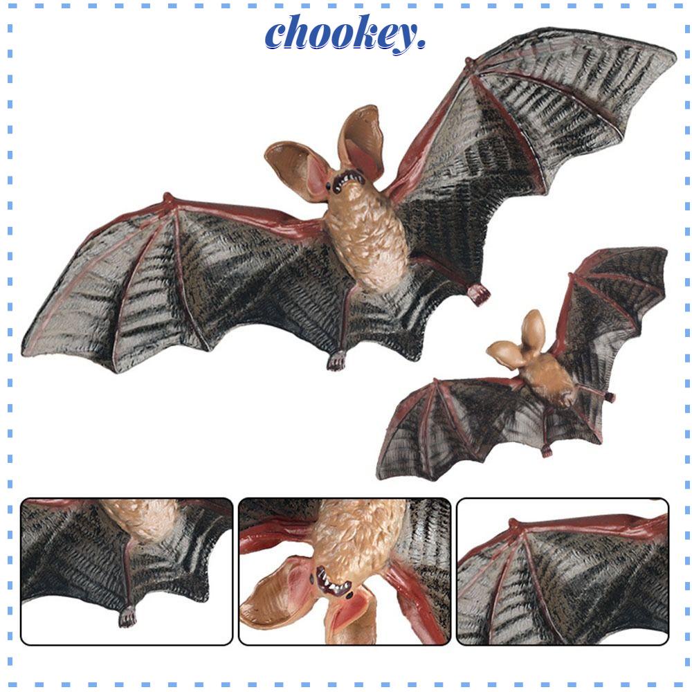 CHOOKEY Mô Hình Dơi Bằng PVC Trang Trí Halloween