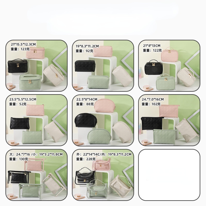 Túi Đựng Đồ Trang Điểm Hai Lớp Chống Thấm Nước Sức Chứa Lớn Tiện Lợi Dễ Sử Dụng