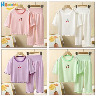 Bộ đồ ngủ phối ren mỏng dễ thương dành cho bé gái