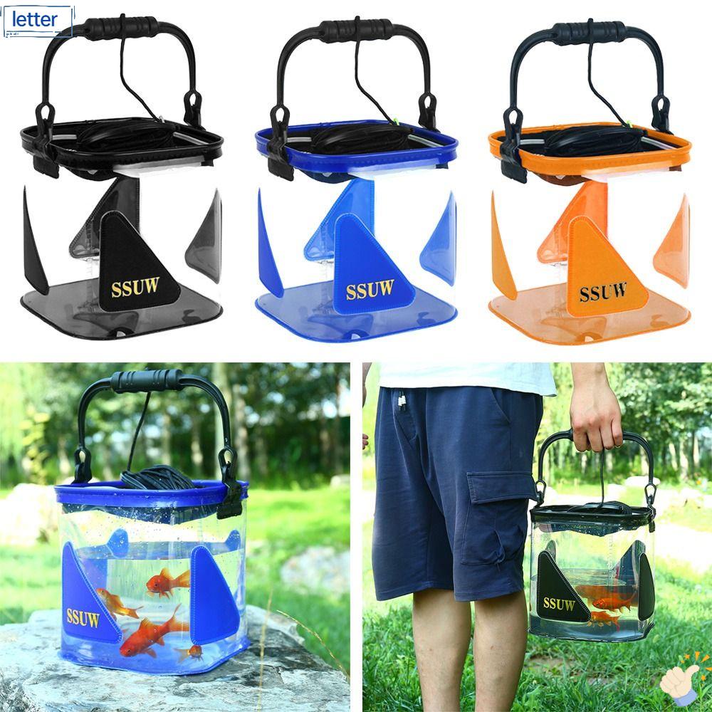 LET Xô Đựng Cá 20cm 24cm 30cm 35cm Có Thể Gấp Gọn Tiện Dụng
