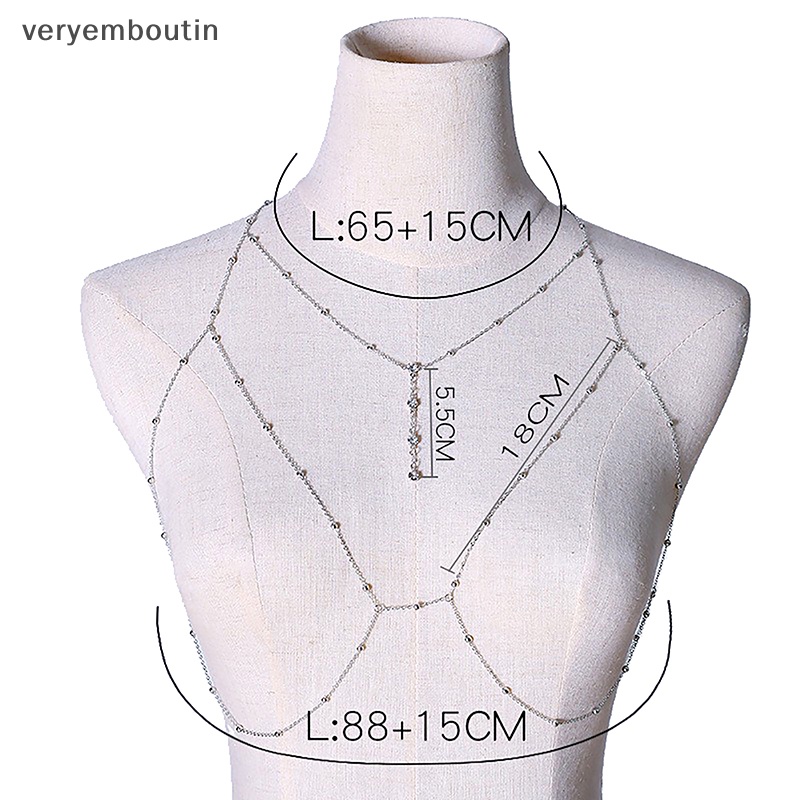 Vòng cổ Cơ Thể Dạng Chuỗi Chéo Ngực Quyến Rũ Cho Nữ