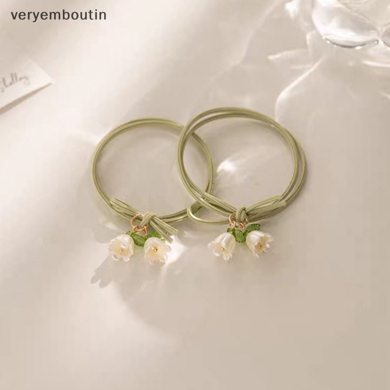 Set 2 Vòng Tay Co Giãn Mặt Hoa Xinh Xắn Cho Nữ