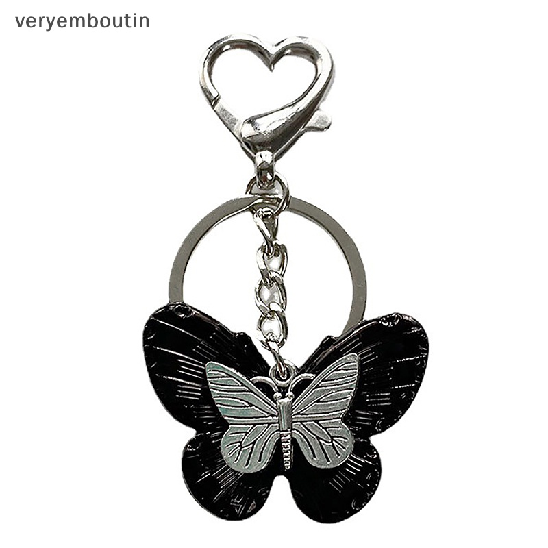 Móc Khóa Điện Thoại Bằng Acrylic Hình Bướm Y2K Phong Cách Vintage