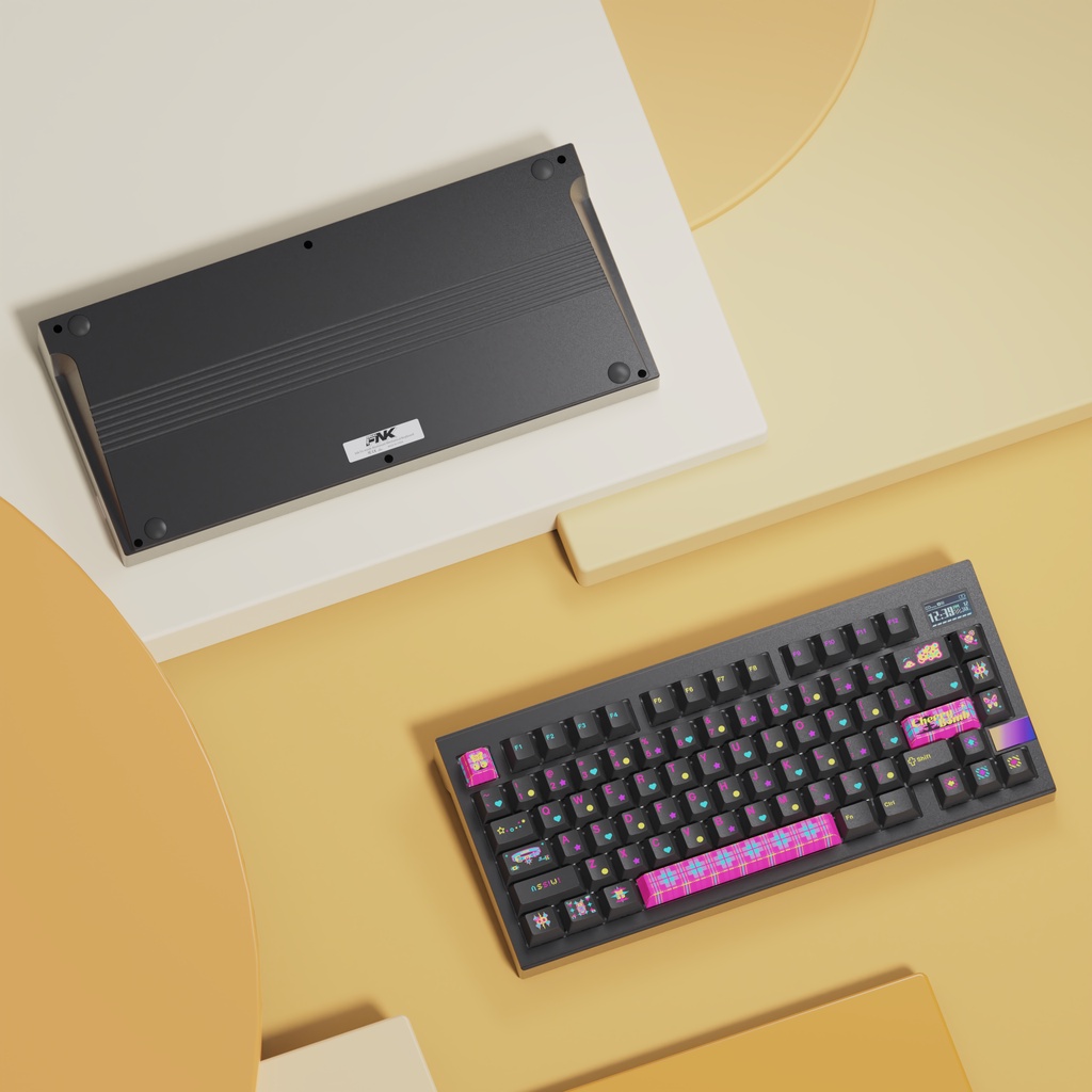 Bàn phím cơ KIT Finalkey V81 Plus khung nhôm CNC màn hình TFT 3 mode kết nối