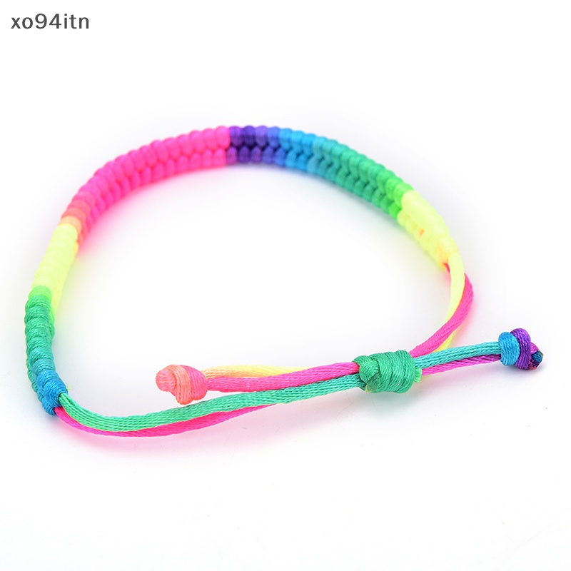 Tn Set 5 Vòng Tay Bện Dây Hai Lớp Màu Đỏ Mưa Thủ Công Cho Nam Và Nữ n