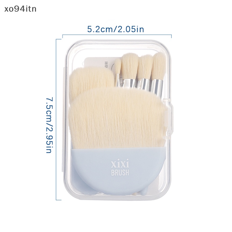 Set 6 Cọ Trang Điểm Lông Mềm Kèm Hộp Đựng Tiện Lợi Cho Nữ