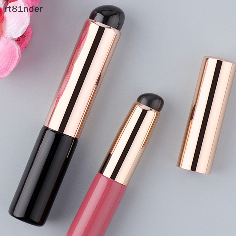 Cọ Trang Điểm Môi Đầu Tròn Bằng Silicon Góc Mềm Nhỏ Gọn