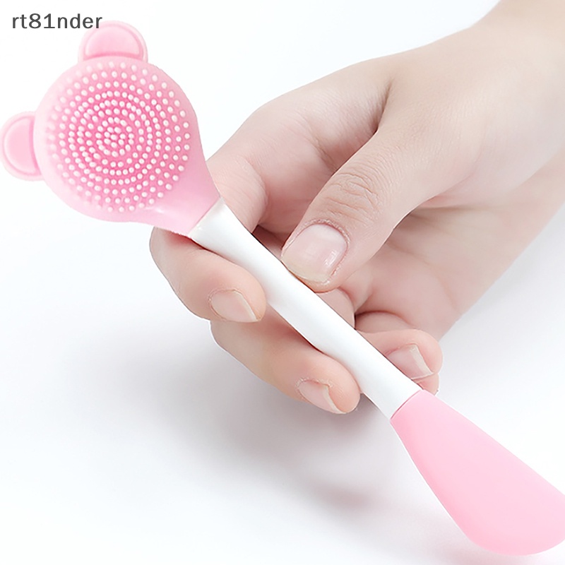 Cọ Đắp Mặt Nạ Silicone Hai Đầu Loại Bỏ Mụn Đầu Đen Có Thể Tái Sử Dụng