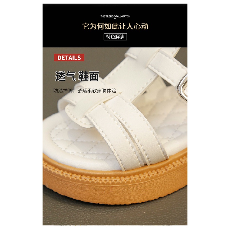 Giày Sandal Đế Mềm Phong Cách La Mã Thời Trang Mùa Hè 2023 Cho Bé Gái