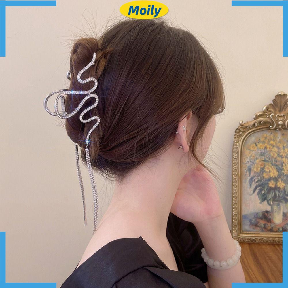 MOILYVN Kẹp Tóc Kim Loại Phong Cách Vintage Thanh Lịch