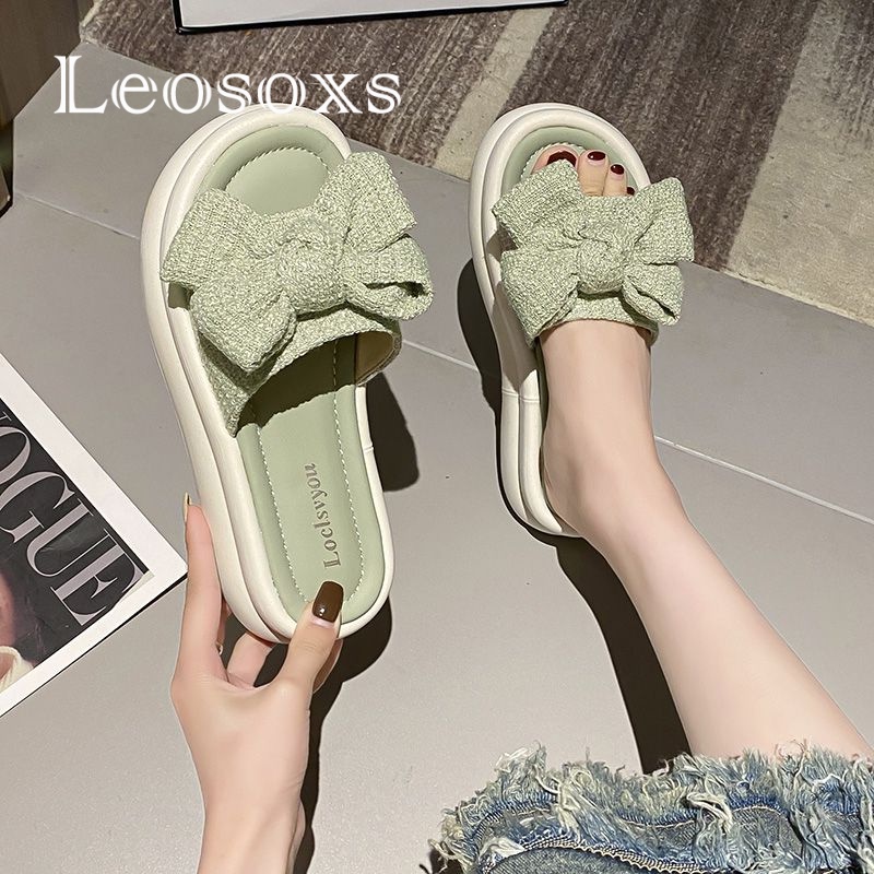Leosoxs dép sandal nữ dép nữ dép bánh mì nữ dép bánh mì Chống Trượt 070721