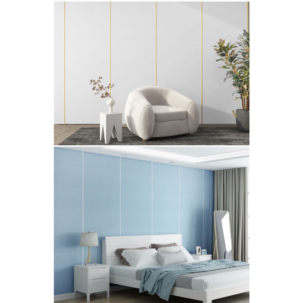 Giấy Dán Tường Tự Dính Họa Tiết Kim Loại 3d Mềm Mại Chống Thấm Nước Trang Trí Nhà Cửa