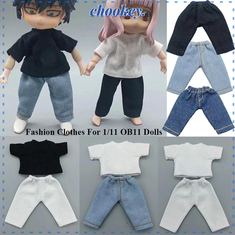 CHOOKEY Bộ Quần Áo Mini 8 Màu Thời Trang Dành Cho Búp Bê OB11 / Obitsu11Dolls 1 / 11