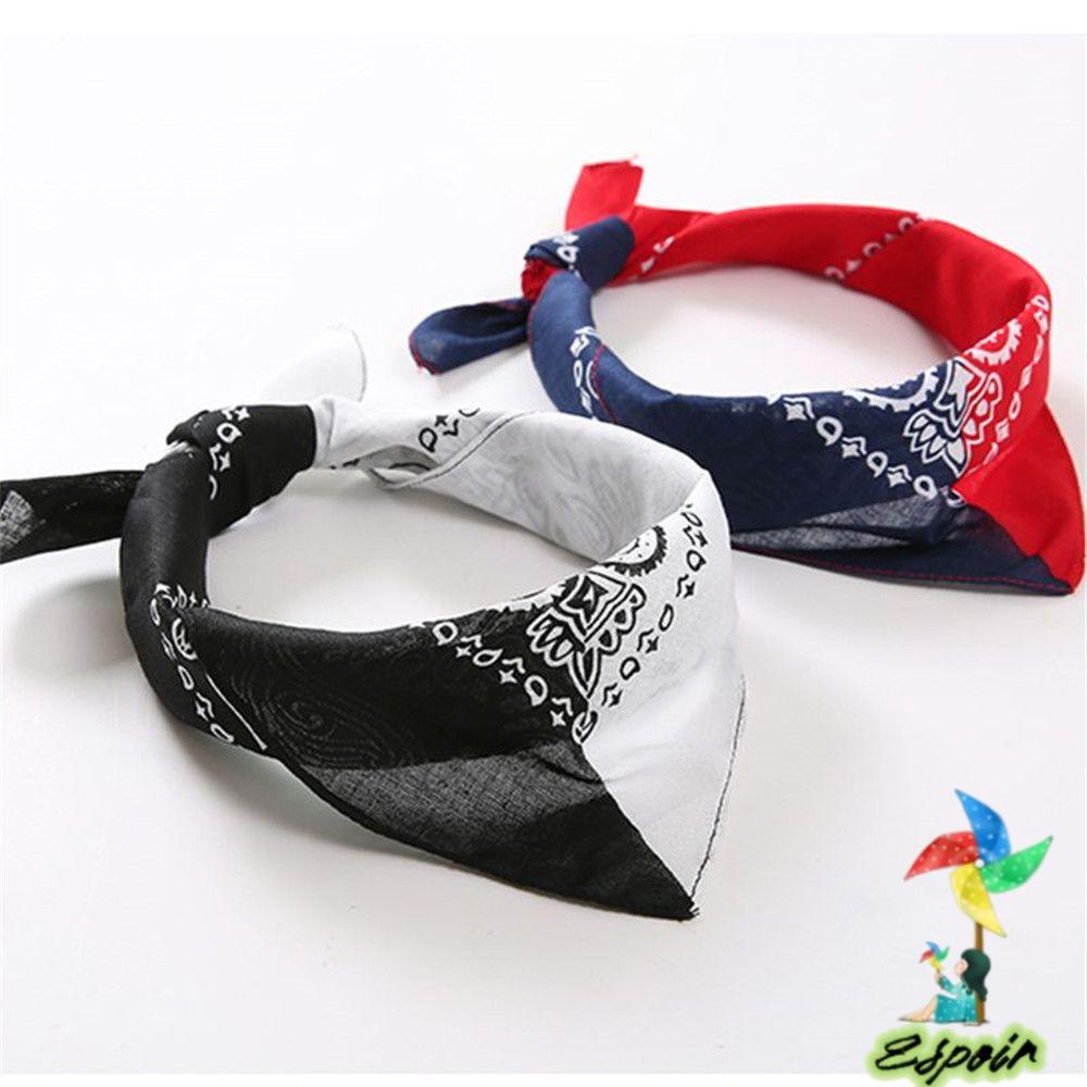 ESPO Khăn Vuông Chất Liệu Cotton In Hoa Phong Cách Hiphop Dành Cho Nữ Và Nam