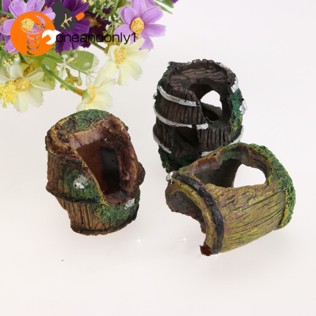 Thùng Rác Mini Bằng Resin Màu Sáng Độc Đáo Trang Trí Bể Cá