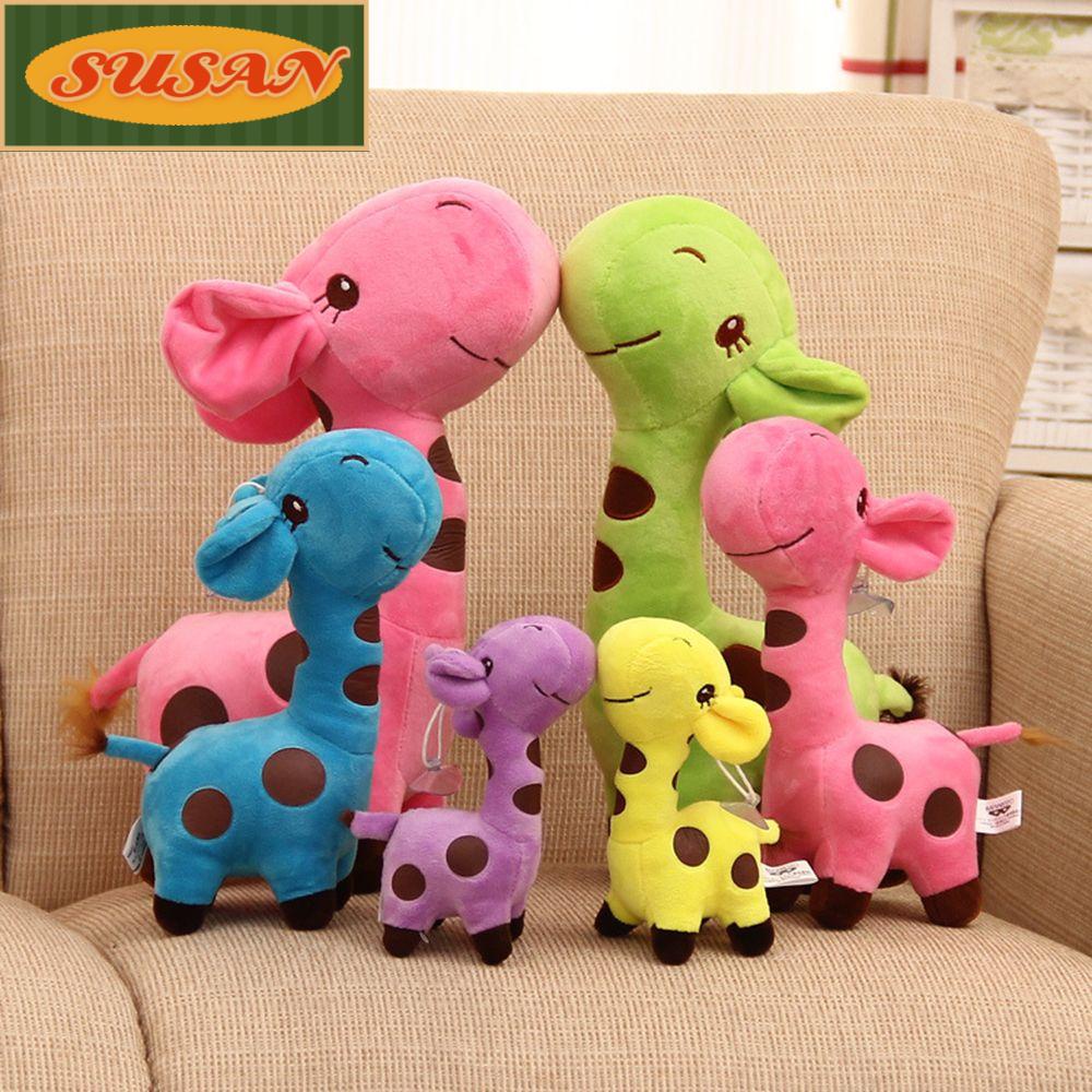 SUSANS Đồ chơi nhồi bông Hình Hươu Cao Cổ Dễ Thương