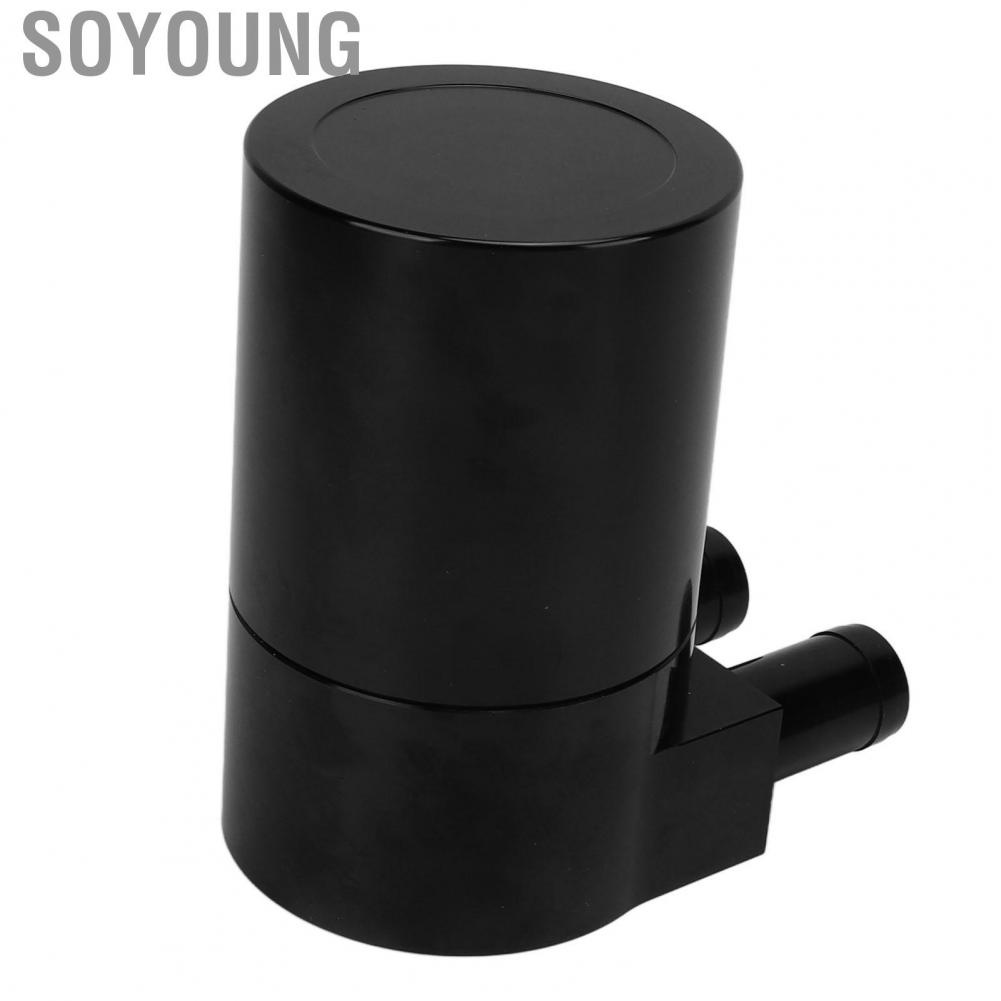 Soyoung Oil Catch Can Air Separator Professional Aluminum Alloy Leakproof Stable Black High Temperature Resistant for Car