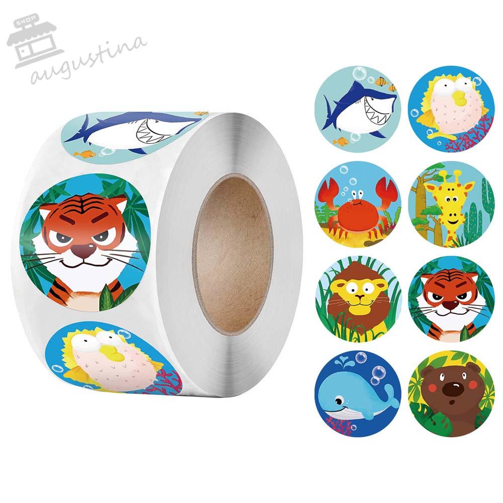 AUGUSTINA Miếng Dán Trang Trí Hình Sao Biển Hoạt Hình Dễ Thương