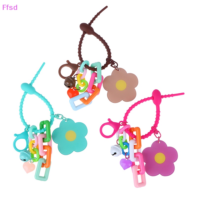 {Ffsd} Móc Khóa Điện Thoại Di Động Mặt Hình Đám Mây Và Hoa Nhiều Màu Sắc Trang Trí Xe Hơi * Bán Chạy Cho Nữ