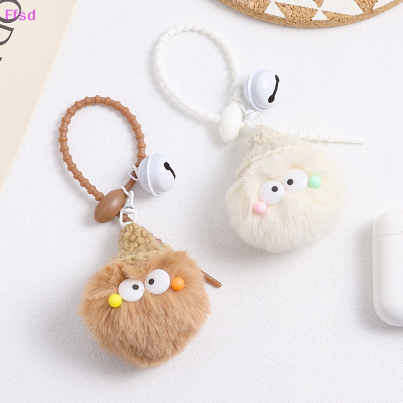 {Ffsd} Móc Khóa Quả Cầu Lông Xù Hoạt Hình Trang Trí Ba Lô Nữ * Bán Chạy